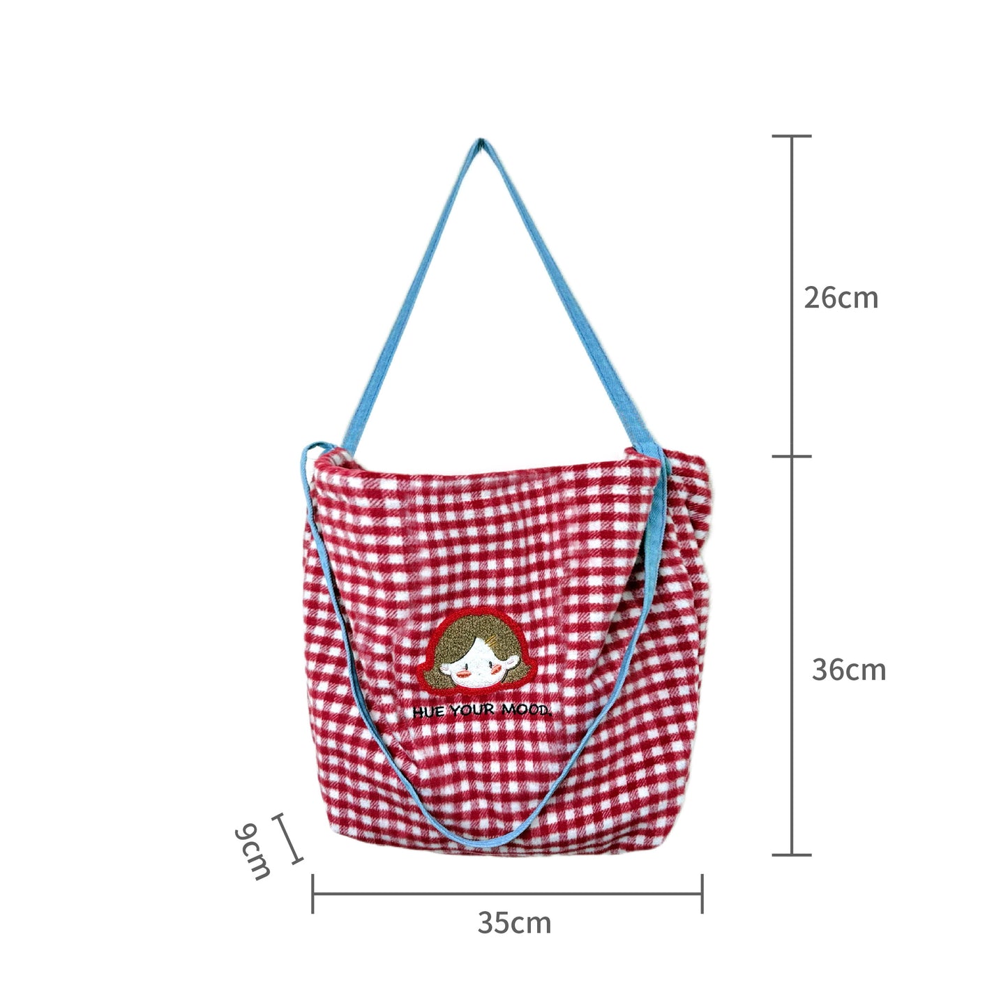 The Little Hue Red and White Square "HUE YOUR MOD" Designer Canvas Bag combines bold energy with timeless style, perfectly reflecting Little Hue’s vibrant personality and playful confidence. The striking red and white color scheme symbolizes passion, energy, and clarity—traits that inspire you to stand out and embrace your unique self. Size Chart